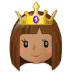 👸🏽 princess: medium skin tone display on Samsung